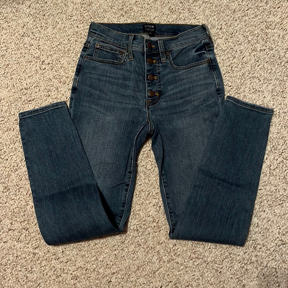 J. Crew Factory Women's Skinny Jeans - Dark Wash Blue